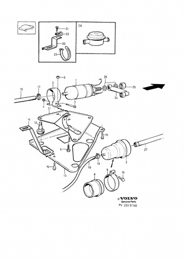 B200E, B230E, B28E Brandstofpomp