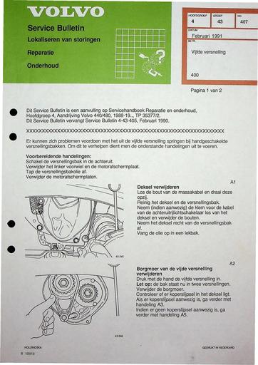 Bulletin 400 5e Versnelling Feb'91