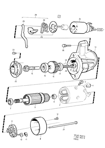 DSL Startmotor Hitachi