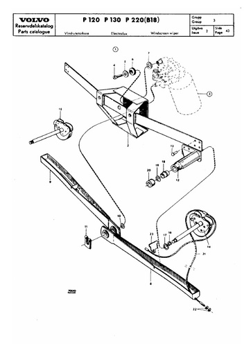 Ruitenwisser mechanisme Elektrolux