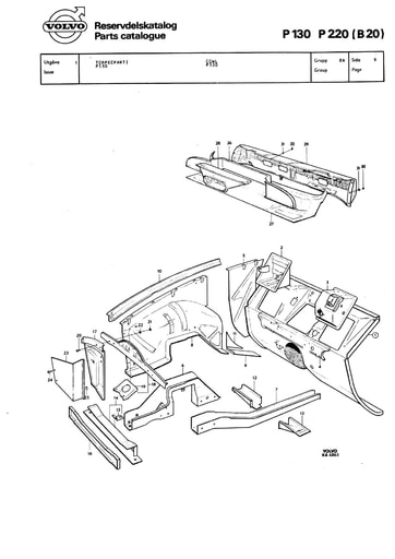 P130 Schutboard, binnenscherm, frontdelen