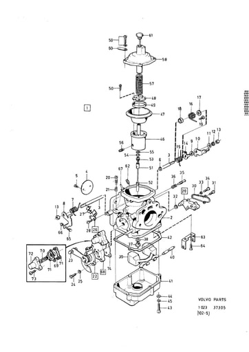 B17A, B19A, B21A Carburateur