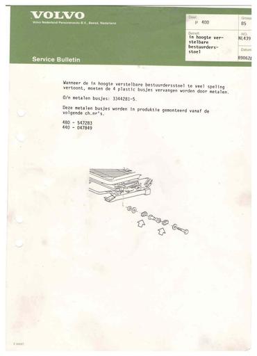 Bulletin 400 Bestuurdersstoel Juni'89