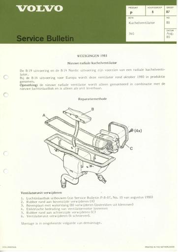 Bulletin Kachelventilator 340 '80