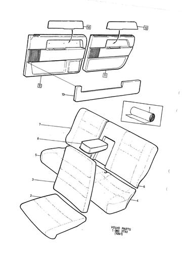Bekleding 5 drs 5557, 5577, 5852, 5872