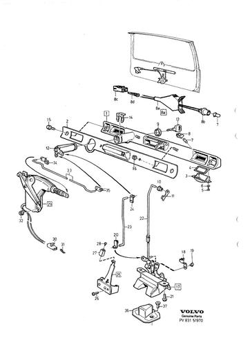Slot kofferbak 5 drs