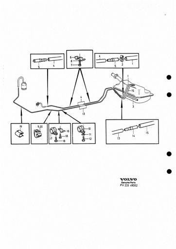 Benzineleidingen 1975 4 cilinder carburateur