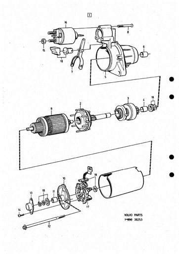 4 cilinder Startmotor