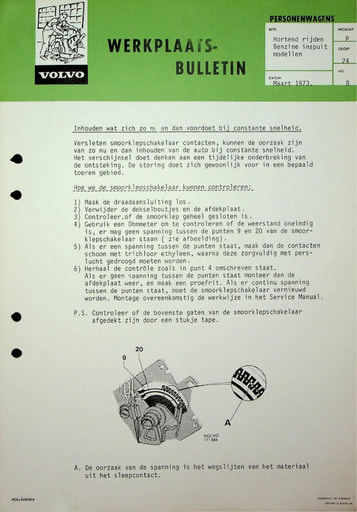 Bulletin Inhouden Injectiemotoren '73