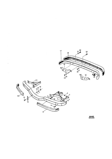 Bumpers, kentekenhouder voor CH  74449