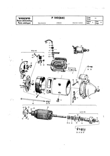 Startmotoren en solenoid