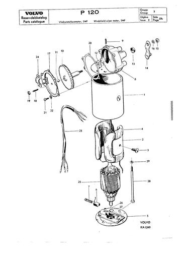 Ruitenwissermotor componenten SWF