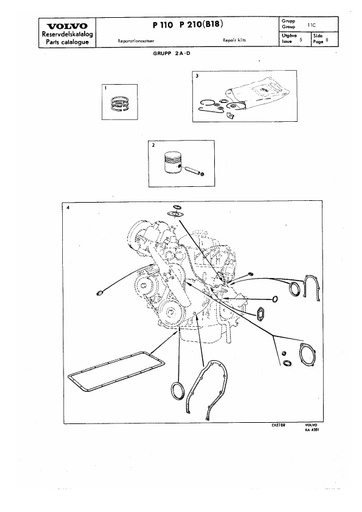 Reparatieset motor, koeling, brandstof uitlaat
