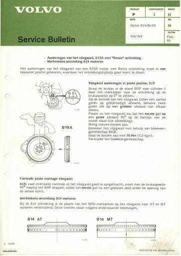 Bulletin B14, B19A 340,360