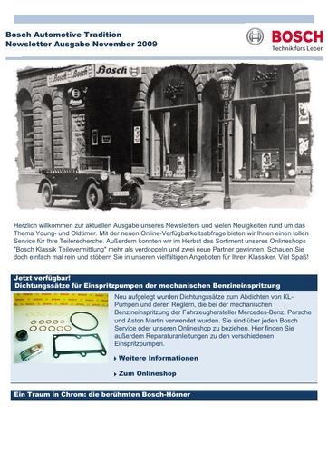Bosch nieuwsbrief 2009 november