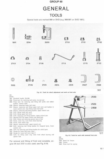 1973 Voorwielophanging en vooras compleet Engels