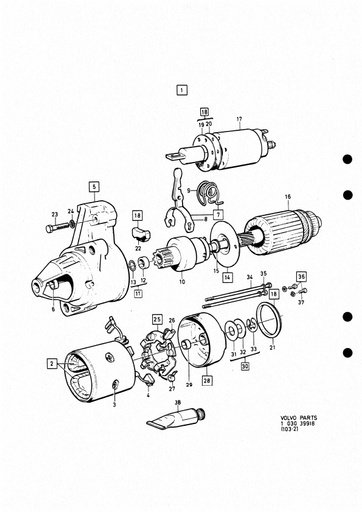 4 cilinder Hitachi Startmotor