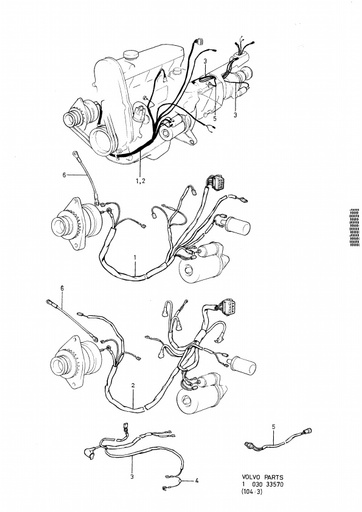 Kabelboom B17, B19, B21, B23 Motor bak2