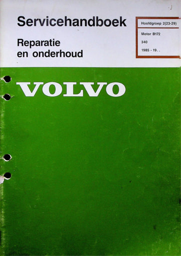Rep  Onderh  B172 Uitlaatsysteem '85
