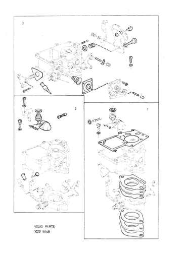 B14 3E Carburateur Reparatieset