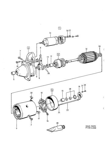 B200ET Startmotor 1346707