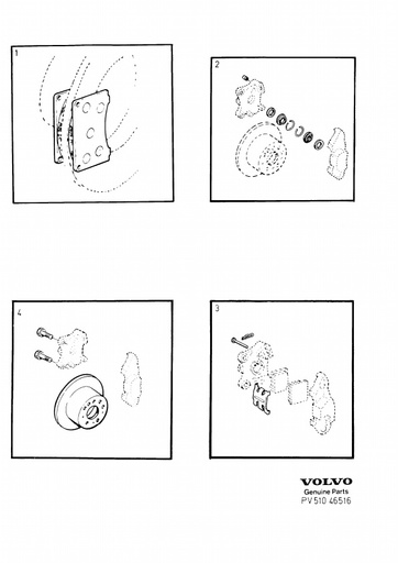 Achterrem Reparatiekits