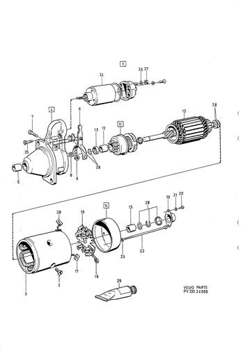 Startmotor 6 cyl