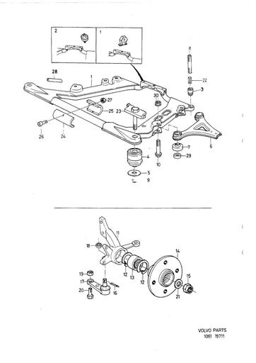 Subframe voorwielophanging