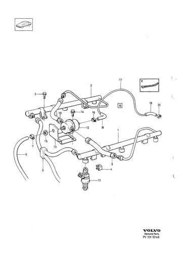 B280E, F Brandstofleiding