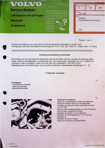 Bulletin 400 Koeling Automaat Juli'90