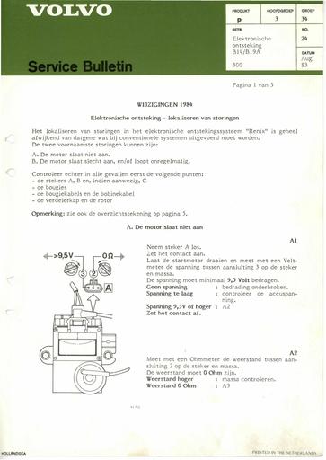 Bulletin Electr  Ontsteking B14 , B19A