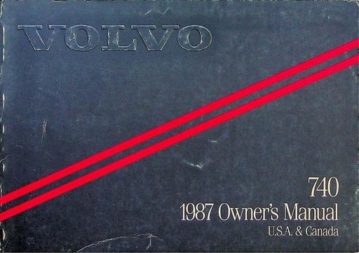 740 Owners Manual 1987