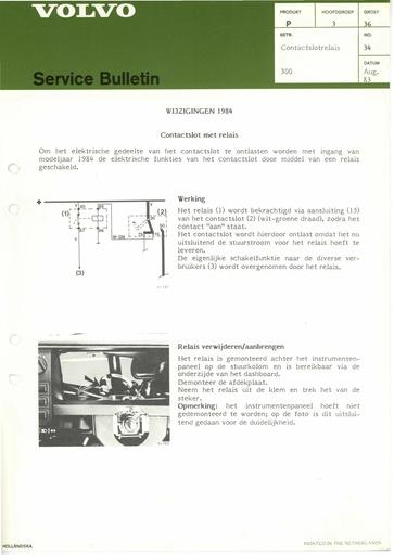 Bulletin Contactslotrelais '83