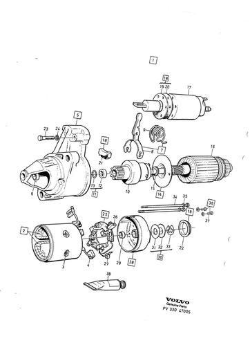 Startmotor 4 Cyl Hitachi