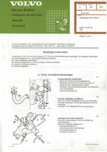 400 Bulletin Turbo motoren B18FT Apr'91