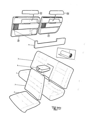 Bekleding 4 drs 4812, 4832, 4912