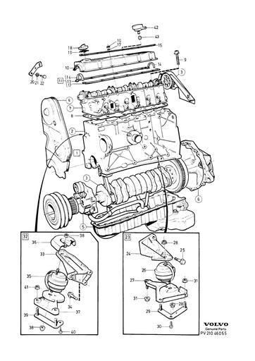 Motoronderdelen D24, D24T, D24TIC