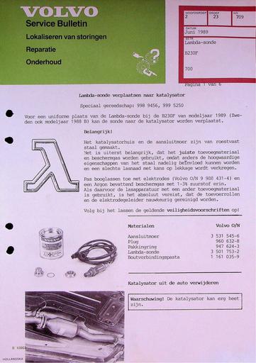 700 B230F Lambda sonde '89
