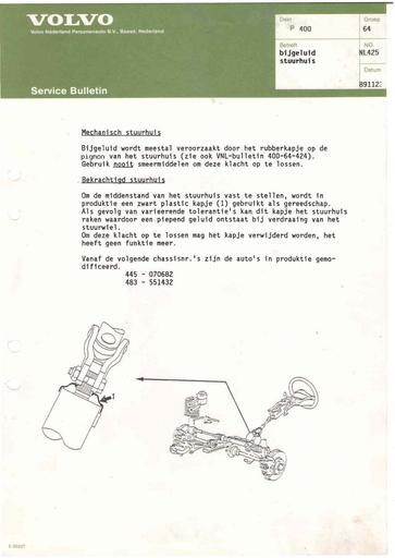 Bulletin 400 Bijgeluid stuurhuis Nov'89