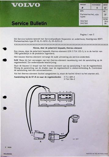 Bulletin 200 Thermo Parkeerkachel Mrt'86