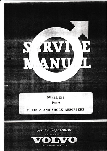 Manual PV444, 544 Veren en schokbrekers 1