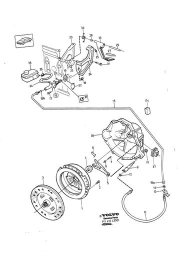 Koppeling compleet D24, D24T RHD, D24TIC LHD