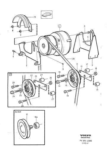 Airco compressor 6 cyl