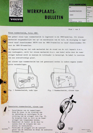 Bulletin Raammechaniek 1800 '72