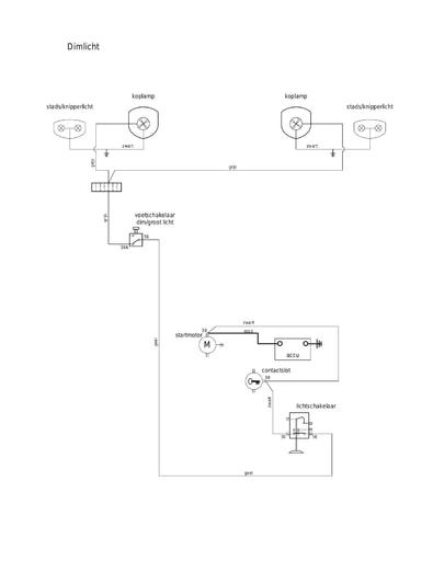 E schema dimlicht