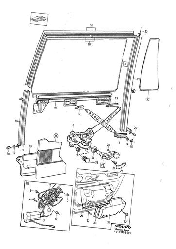 Portier achter binnenwerk