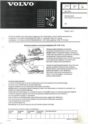 400 Bulletin Kickdownkabel Apr'94