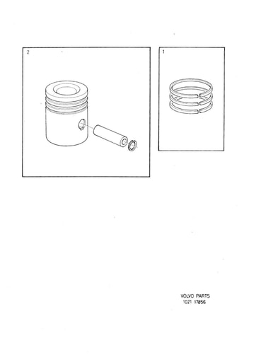 B172, D16 Servicekit zuiger(veren)