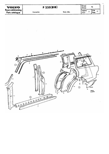 P220 Zijpaneel componenten