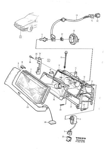 Koplamp, met regeling 1990